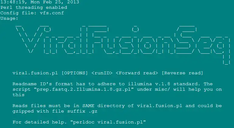 Muat turun alat web atau apl web ViralFusionSeq [VFS]